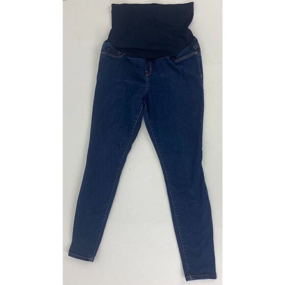 liz lange Target maternity jeans blue full panel Jegging – Size Small - Picture 2 of 10